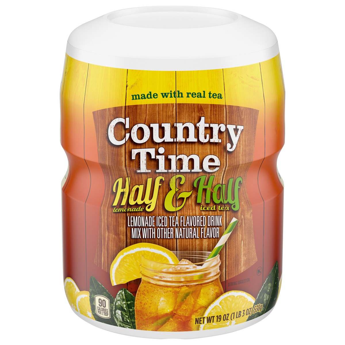 slide 1 of 9, Country Time Half & Half 19 oz, 19 oz