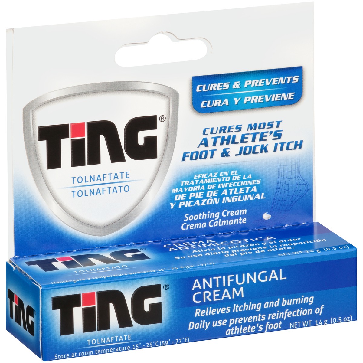 slide 7 of 10, Ting Athlete's Foot and Jock Itch Cream 0.5 oz, 0.5 oz