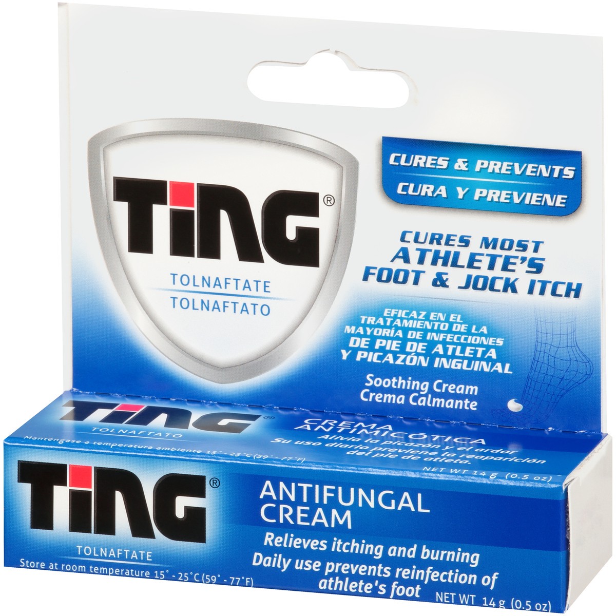 slide 3 of 10, Ting Athlete's Foot and Jock Itch Cream 0.5 oz, 0.5 oz