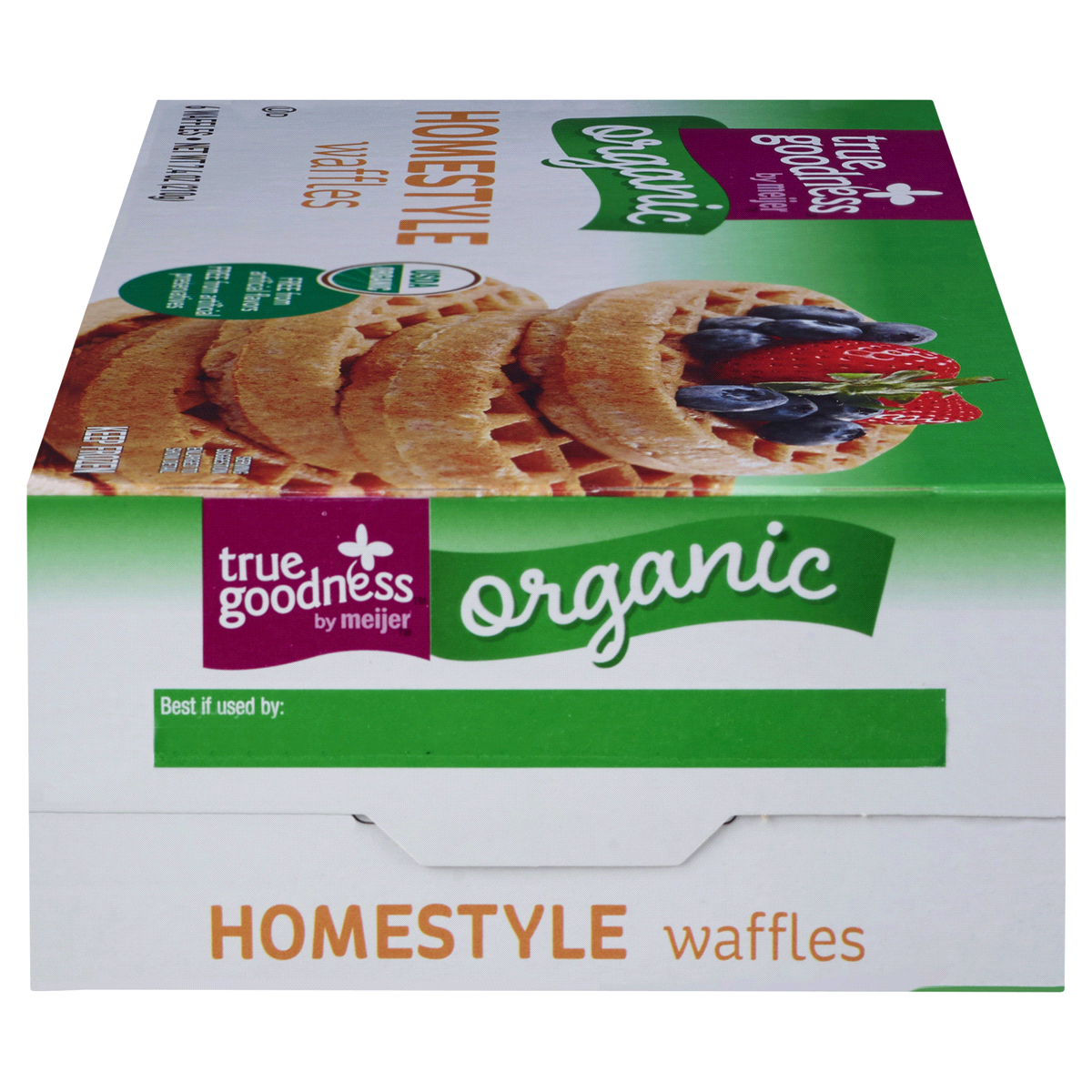 slide 2 of 6, True Goodness Organic Homestyle Waffles, 6 ct, 7.4 oz