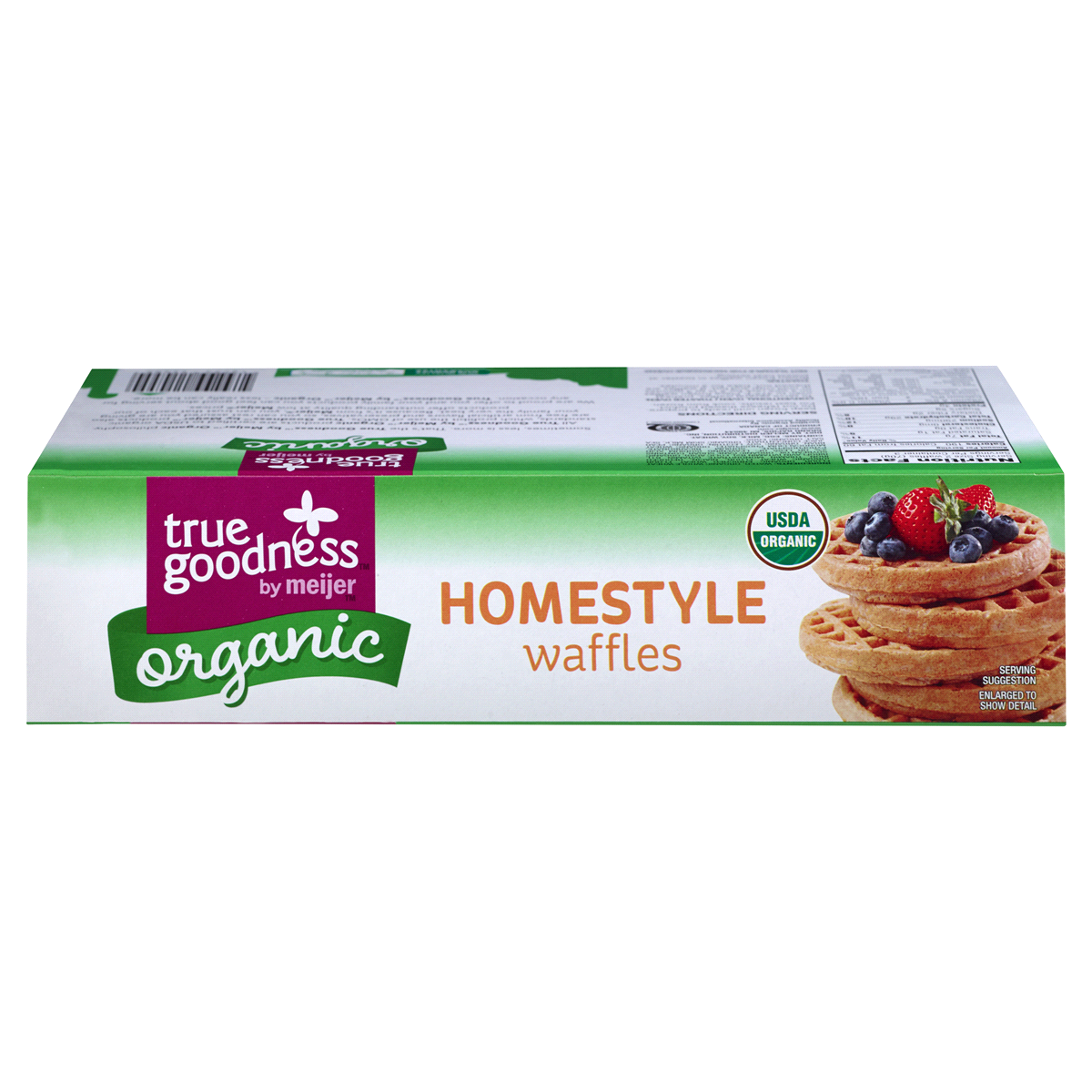 slide 3 of 6, True Goodness Organic Homestyle Waffles, 6 ct, 7.4 oz