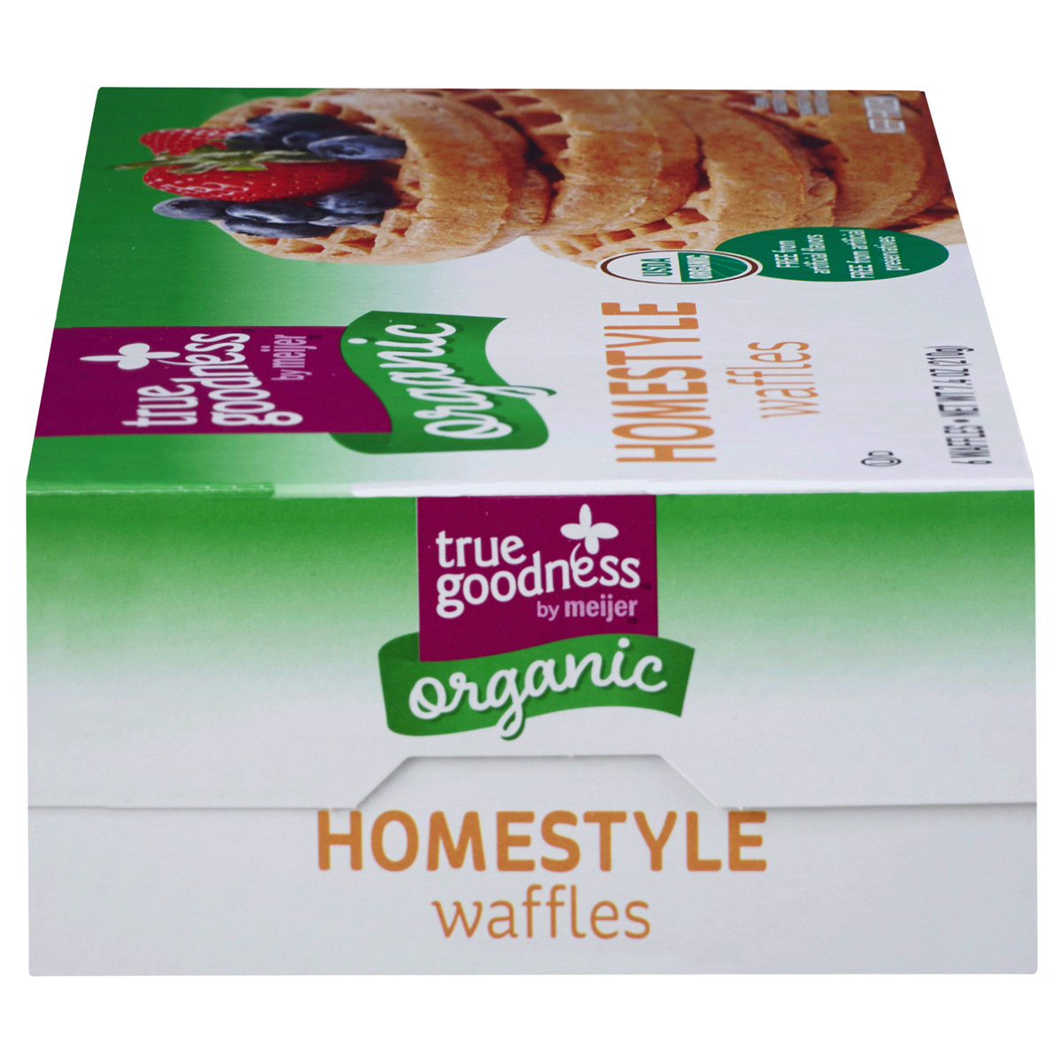 slide 4 of 6, True Goodness Organic Homestyle Waffles, 6 ct, 7.4 oz