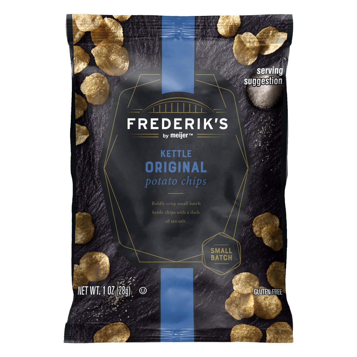 slide 1 of 5, FREDERIKS BY MEIJER Frederik's by Meijer Original Kettle Chips, 1 oz