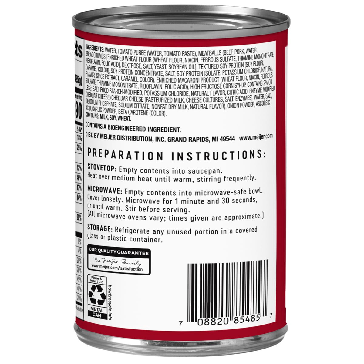 slide 4 of 9, Meijer Spaghetti Hoops W/ Meatballs 15 O, 15 oz