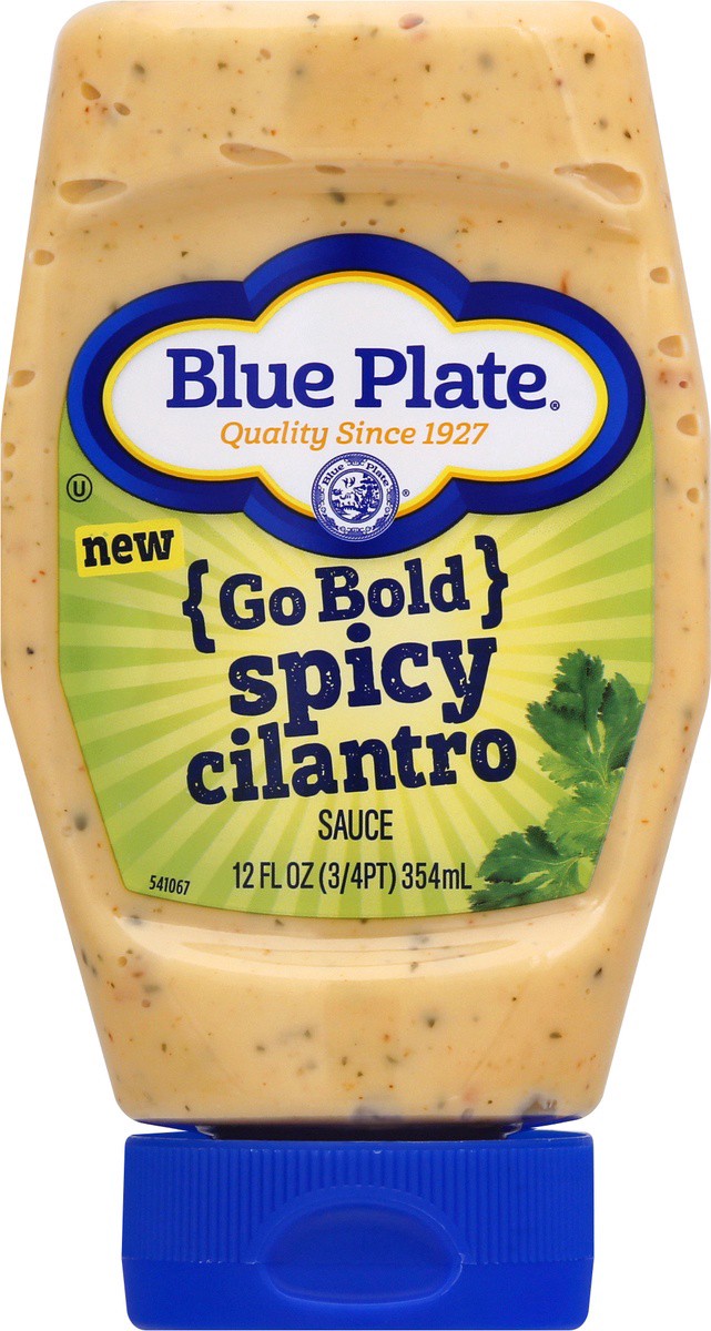 slide 6 of 9, Blue Plate Go Bold Spicy Cilantro Sauce 12 oz, 12 oz