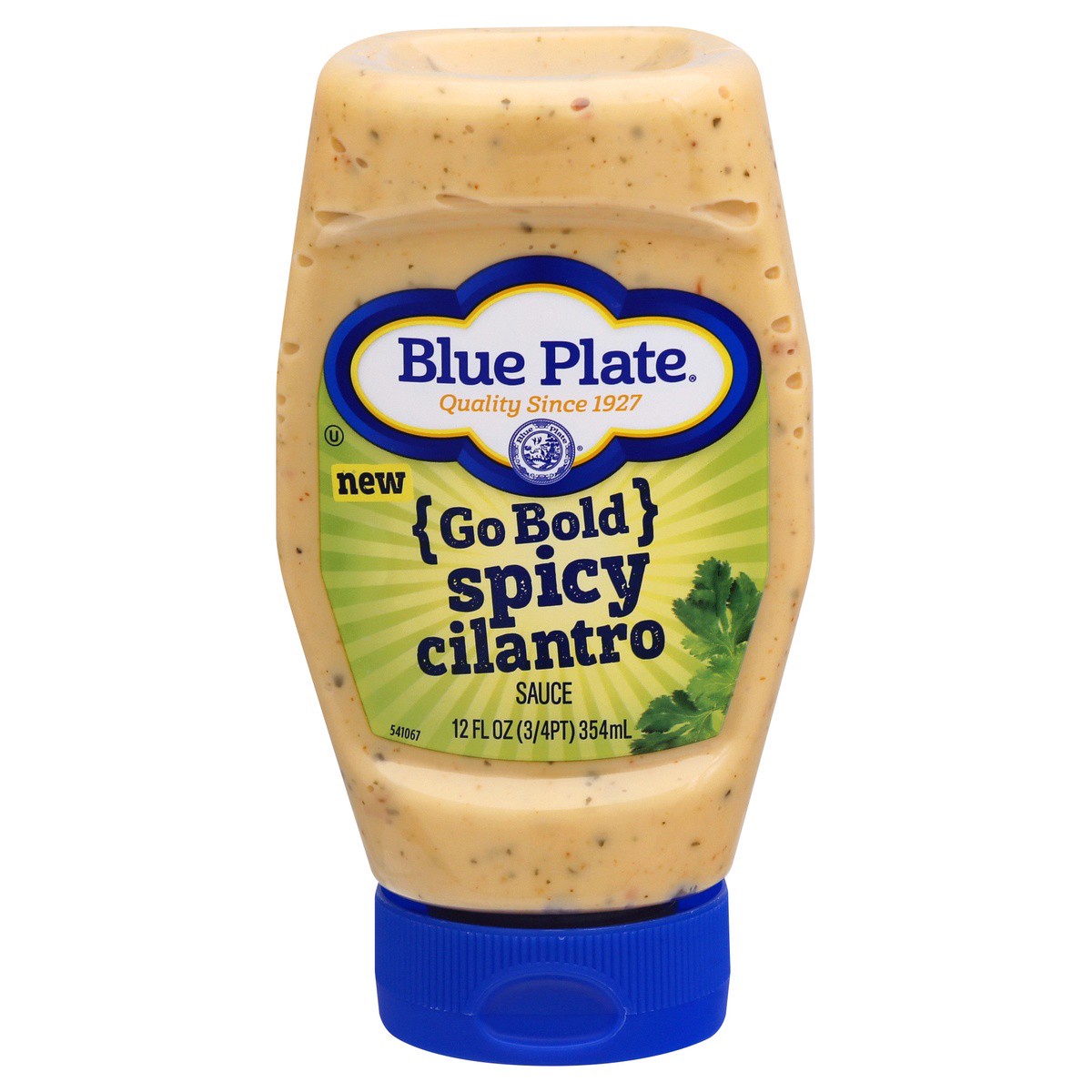 slide 1 of 9, Blue Plate Go Bold Spicy Cilantro Sauce 12 oz, 12 oz