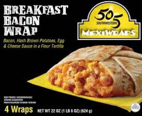 slide 1 of 1, 505 Southwestern Mexiwraps Bacon & Egg Breakfast Wrap, 4 ct