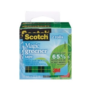 slide 1 of 1, Scotch Magic Greener Tape, 2 ct