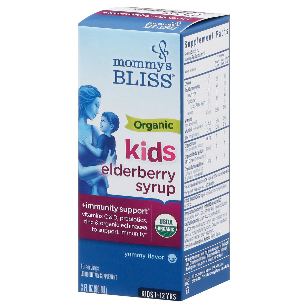 slide 9 of 15, Mommy's Bliss Organic Kids Elderberry Syrup 3 fl oz, 3 fl oz