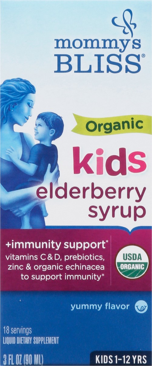 slide 10 of 15, Mommy's Bliss Organic Kids Elderberry Syrup 3 fl oz, 3 fl oz