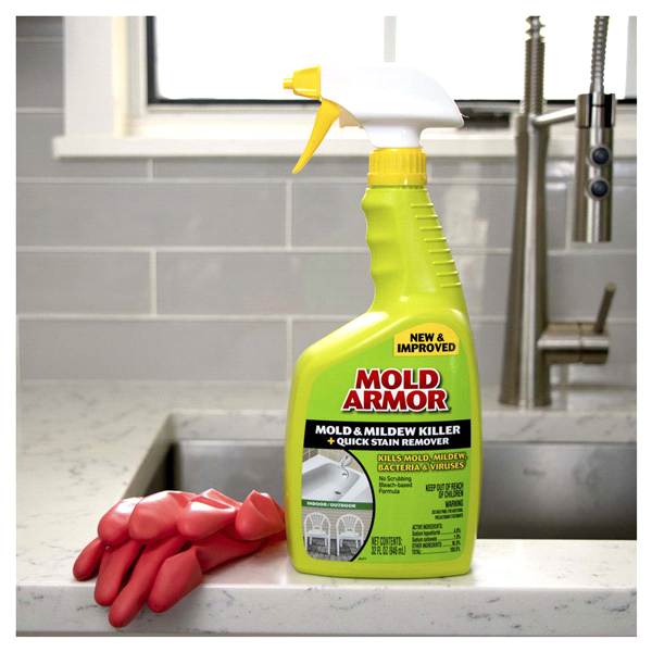 slide 14 of 29, Mold Armor Mold and Mildew Killer + Quick Stain Remover, 32 oz