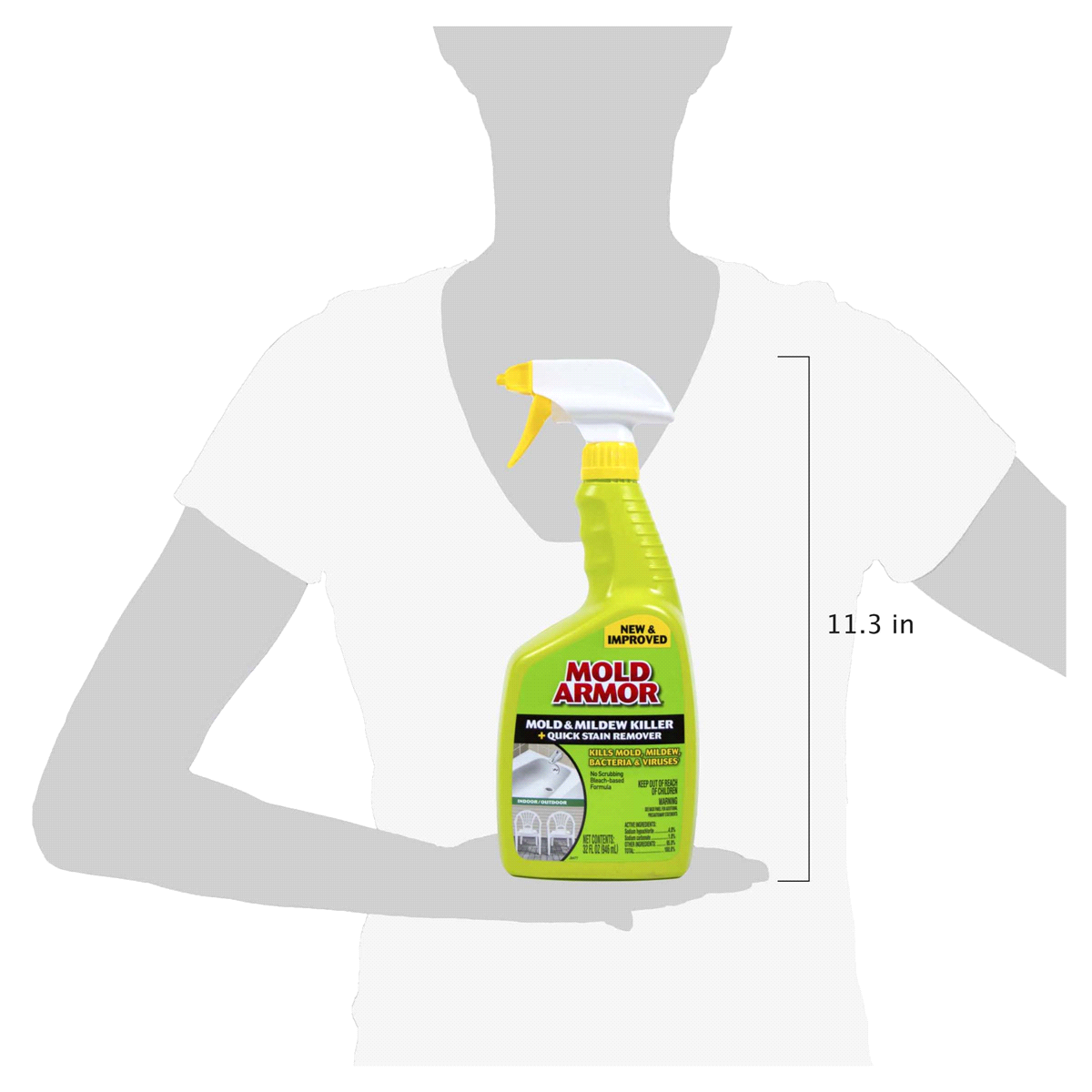 slide 6 of 29, Mold Armor Mold and Mildew Killer + Quick Stain Remover, 32 oz