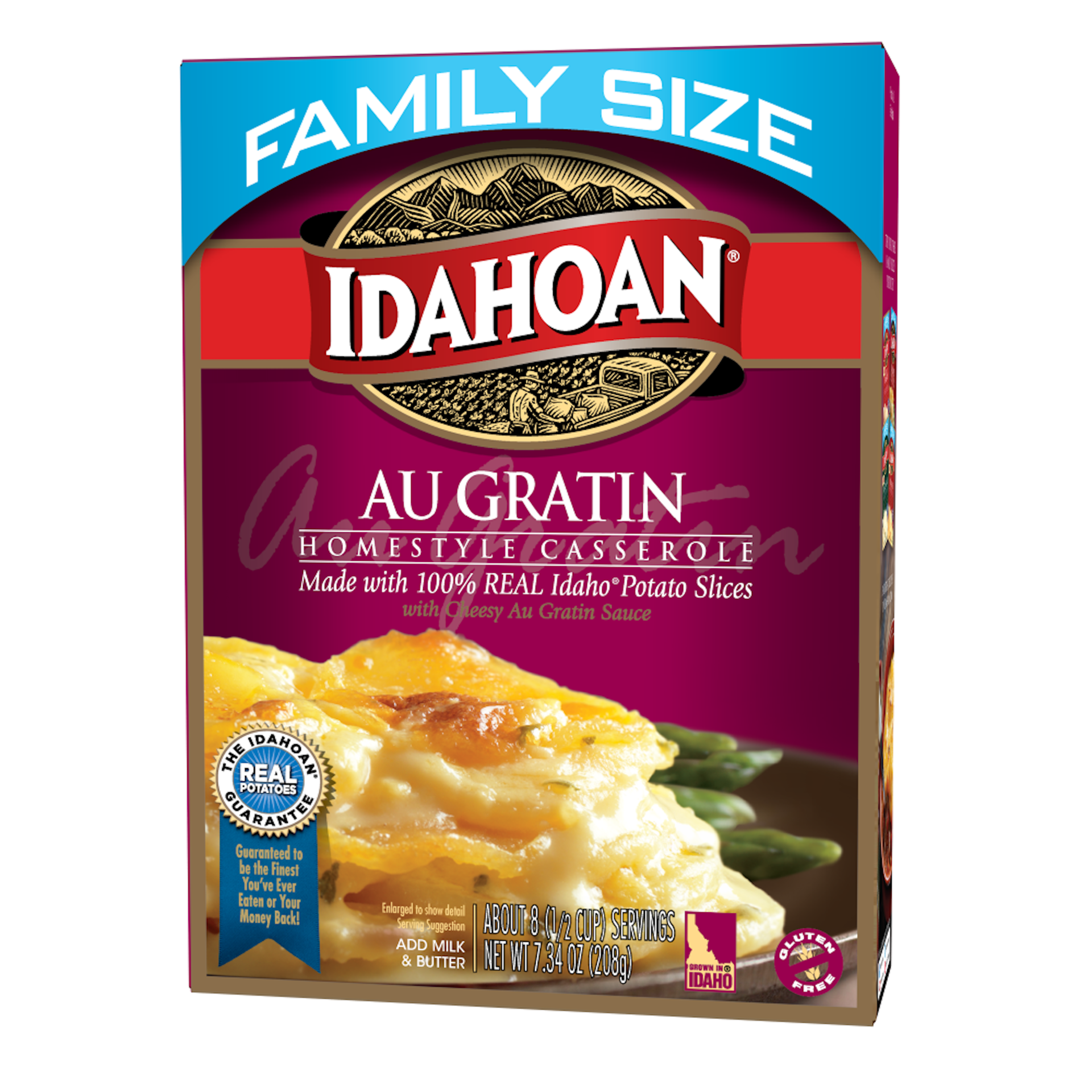 slide 4 of 4, Idahoan Au Gratin, Family Size, 7.34 oz