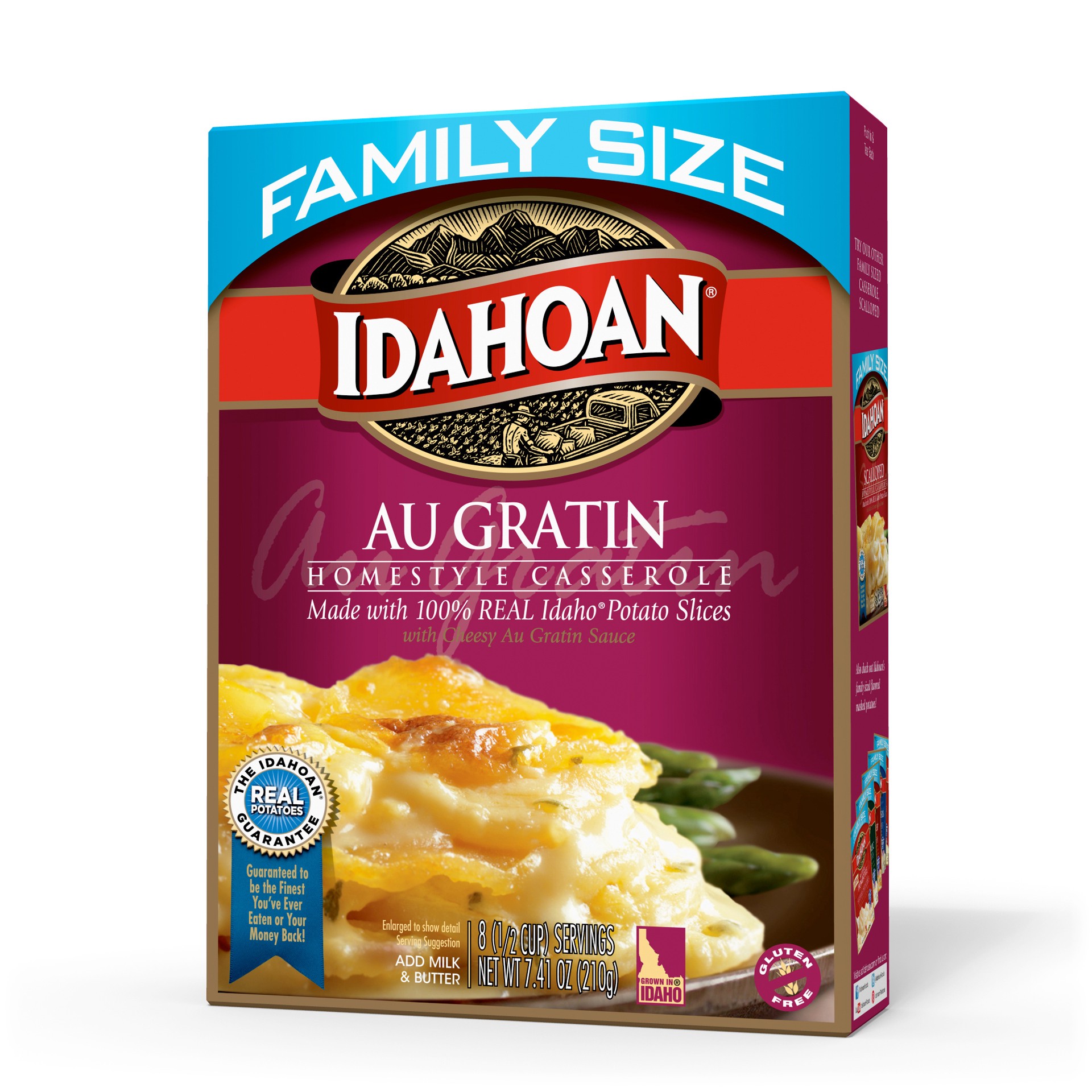 slide 1 of 4, Idahoan Au Gratin, Family Size, 7.34 oz