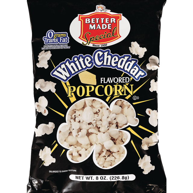 slide 1 of 1, Better Made White Cheddar Popcorn, 8 oz
