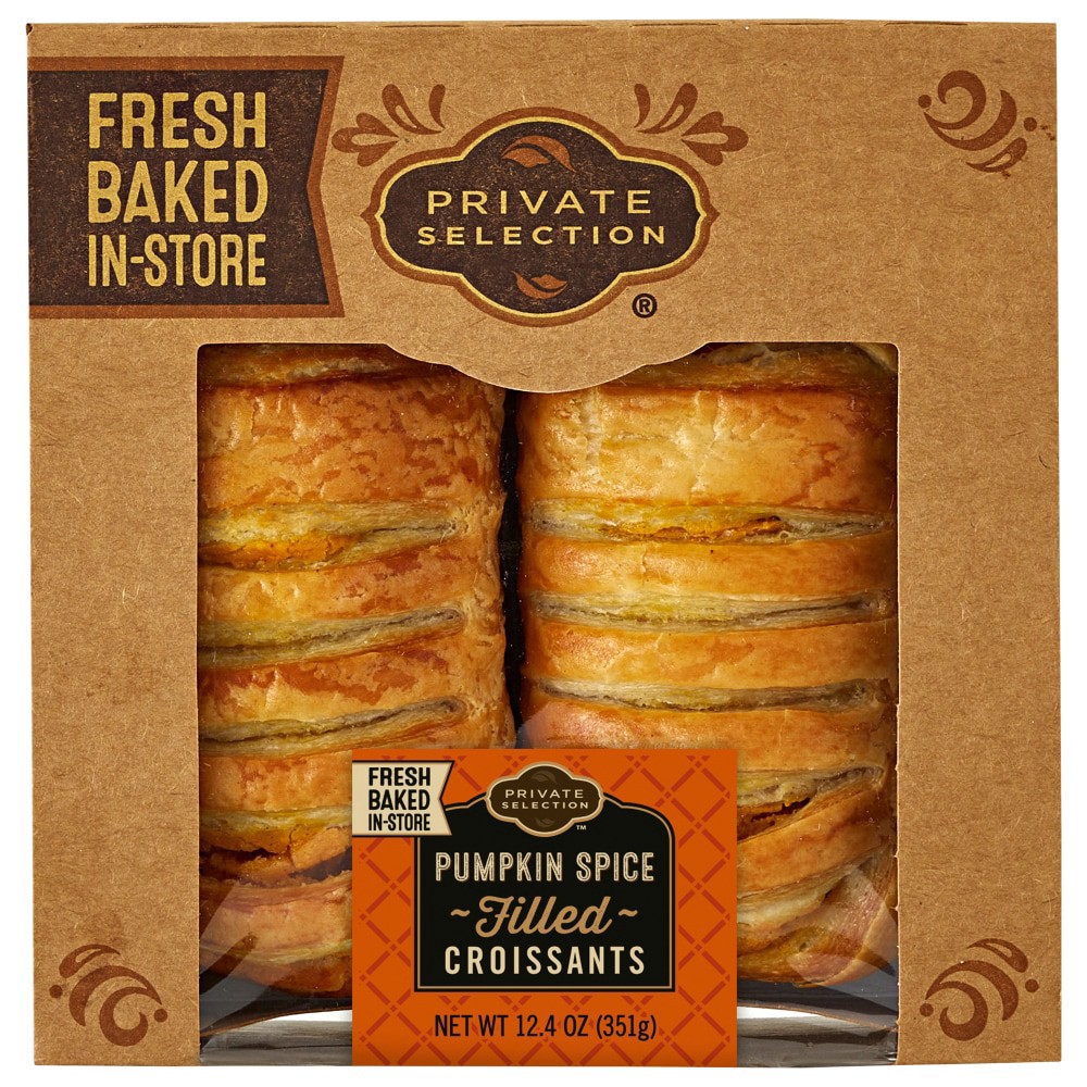 slide 2 of 4, Private Selection Filled Pumpkin Spice Croissants, 12.4 oz