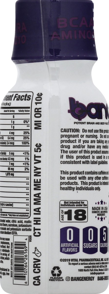 slide 5 of 12, Bang Bangster Berry Energy Shot - 3 oz, 3 fl oz