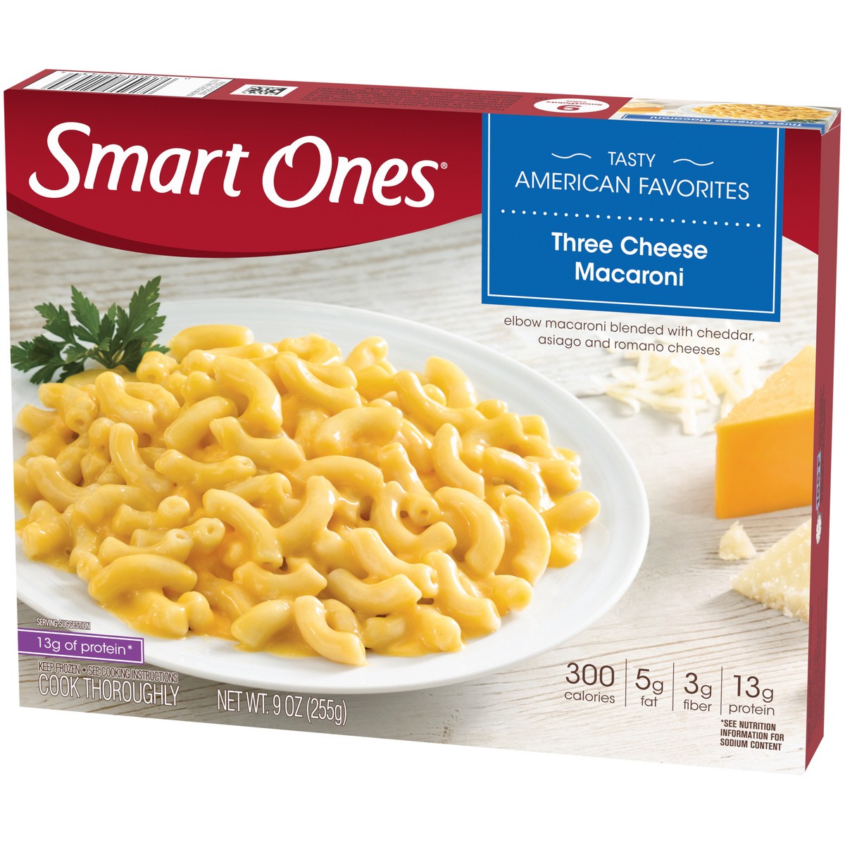 slide 9 of 9, Smart Ones Three Cheese Macaroni Frozen Meal, 9 oz Box, 9 oz