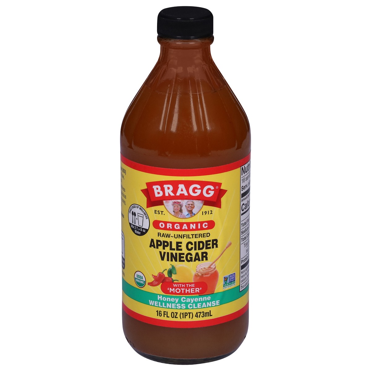 slide 12 of 14, Bragg Organic Raw Unfiltered Apple Cider Vinegar 16 fl oz, 16 fl oz