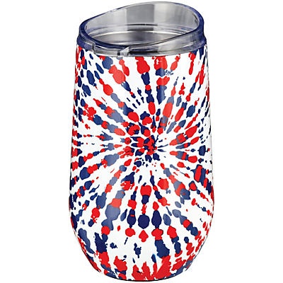 slide 1 of 1, Destination Holiday Patriotic Tie-Dye Stainless Steel Stemless Tumbler, 16 oz