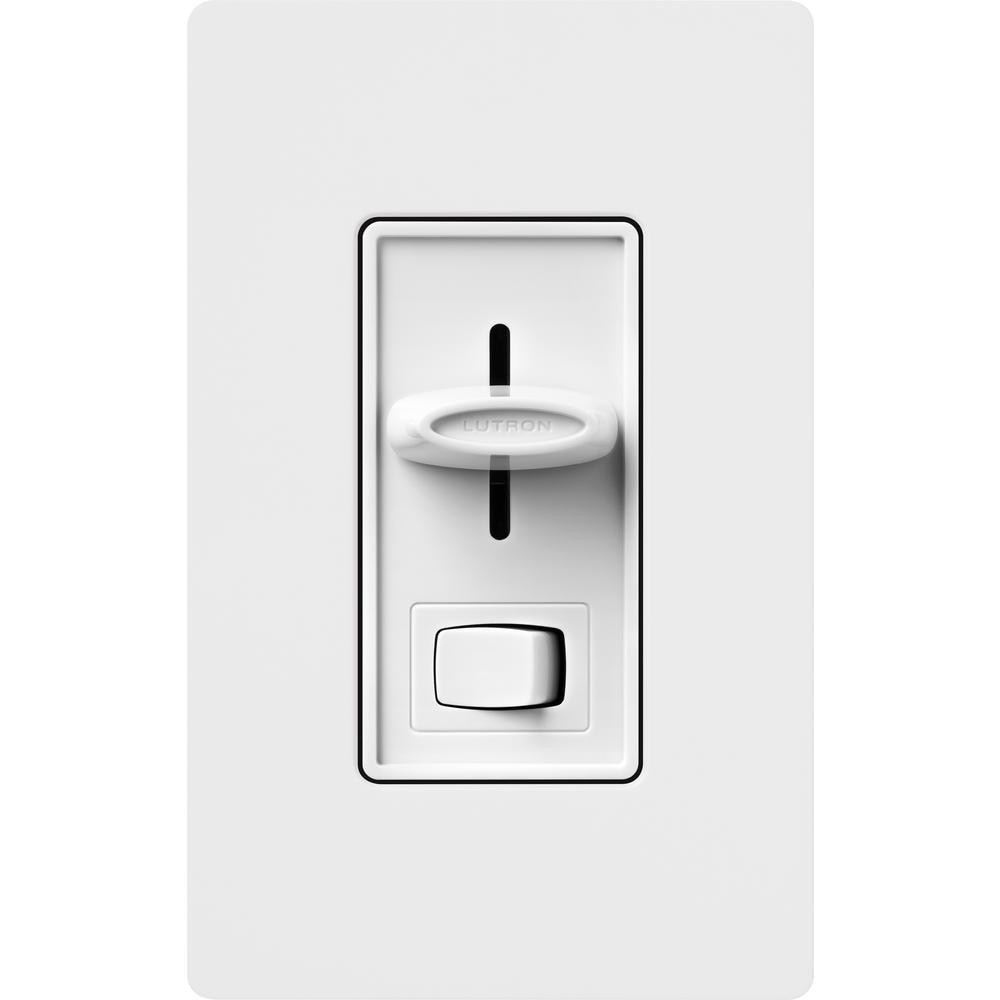 slide 2 of 6, Lutron Skylark LED+ Single-pole/3-way LED Slide Light dimmer switch White, 1 ct