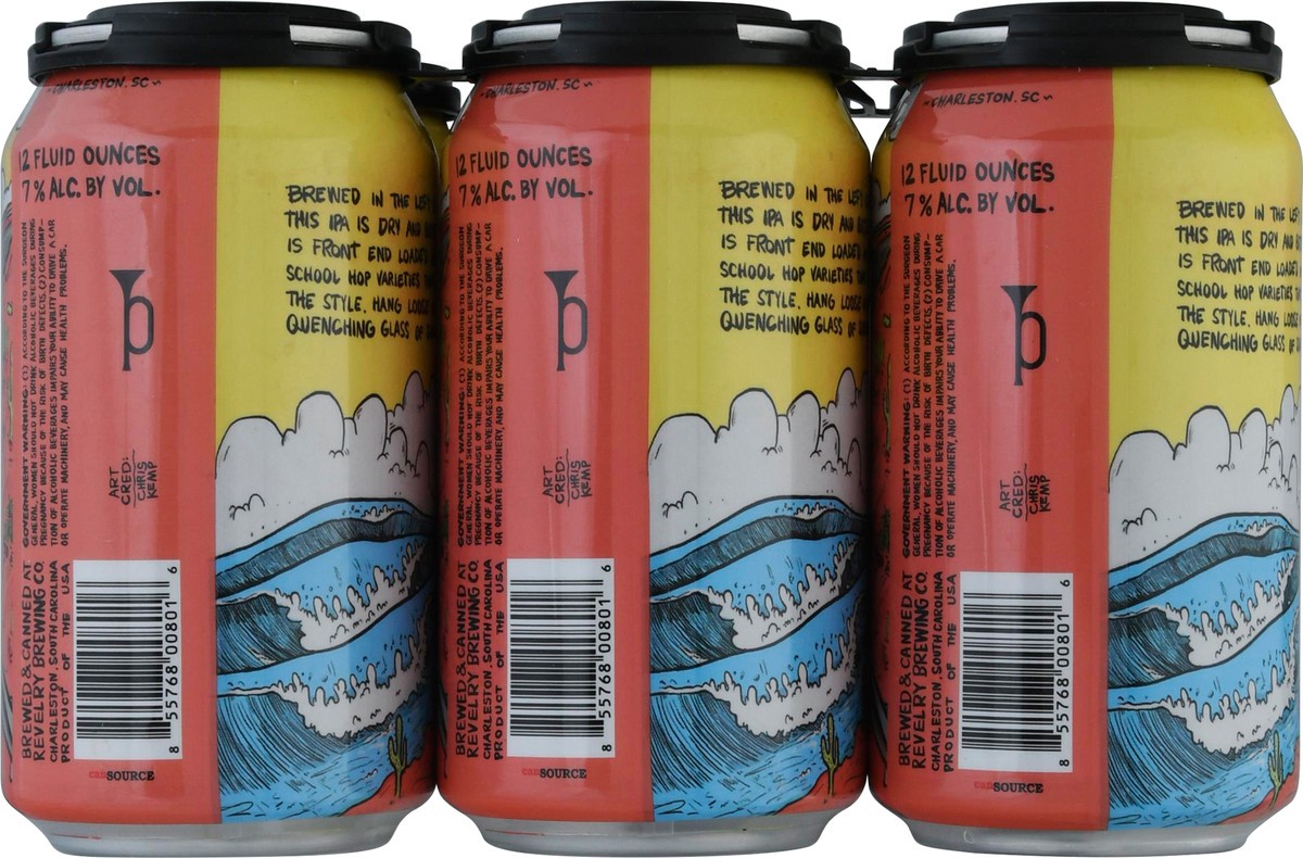 slide 3 of 9, Revelry Brewing India Pale Ale Lefty Loosey Beer 6 - 6 fl oz Cans, 6 ct