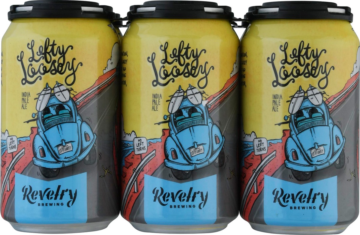 slide 5 of 9, Revelry Brewing India Pale Ale Lefty Loosey Beer 6 - 6 fl oz Cans, 6 ct
