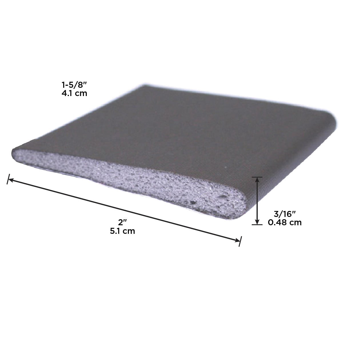 slide 3 of 6, M-D 1-3/4-in x 1-1/4-in x 1/8-in Brown Vinyl/Foam Door Weatherstrip 2 -Pack, 1 ct