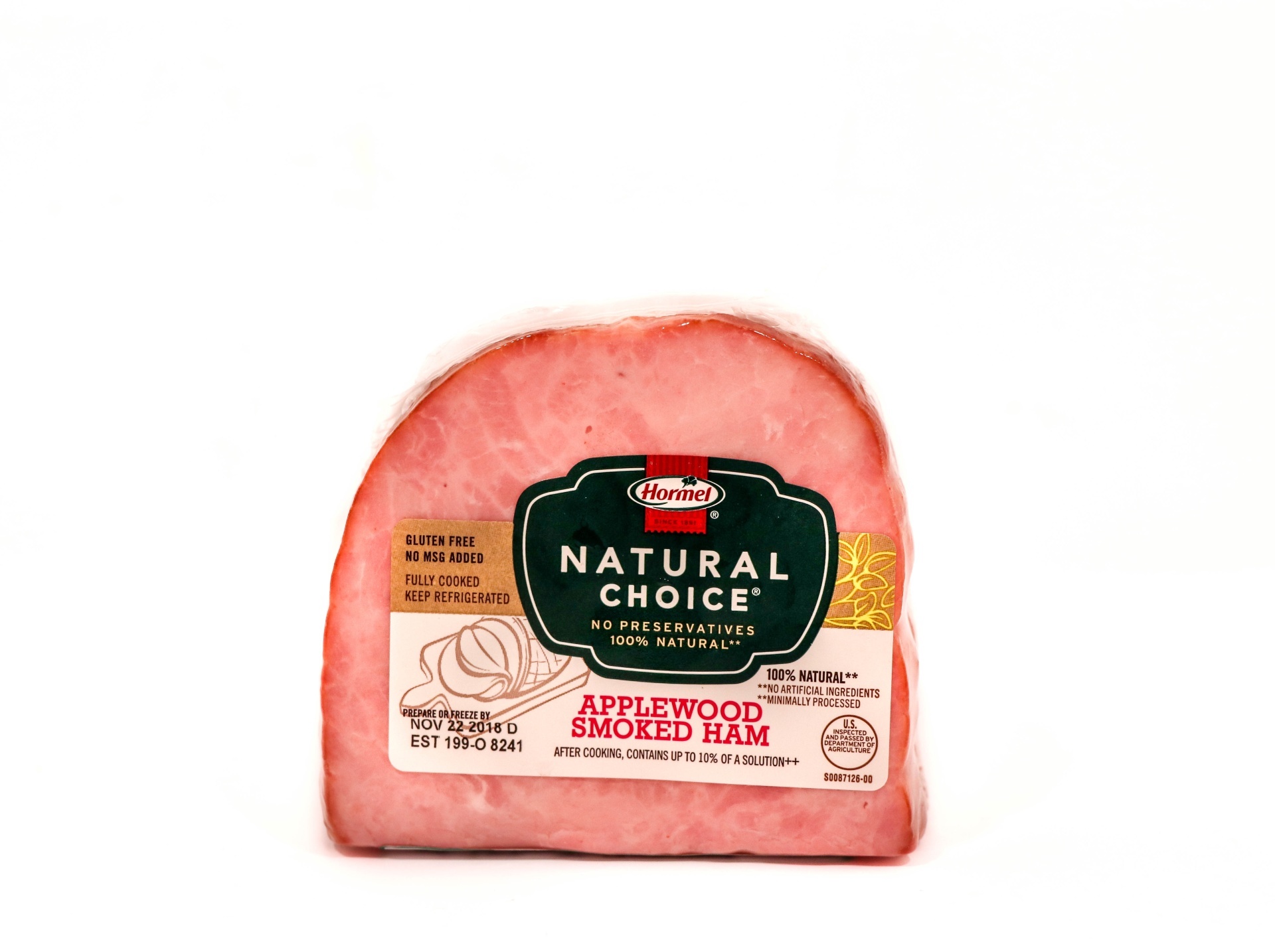 slide 1 of 1, Hormel Natural Choice Applewood Smoked Quarter Ham, per lb