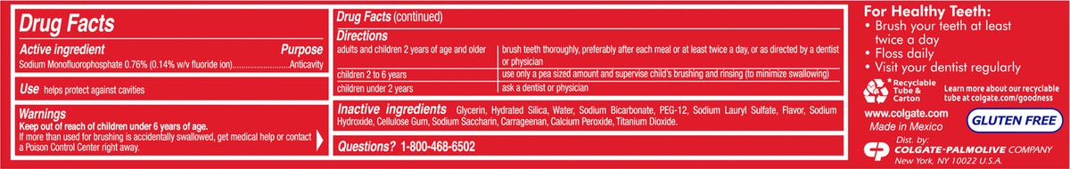 slide 2 of 12, Colgate Baking Soda Toothpaste Peroxide, 6 oz