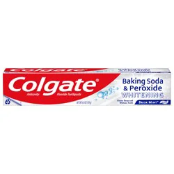 Colgate Baking Soda and Peroxide Whitening Toothpaste, Brisk Mint - 6 Ounce