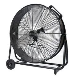 Utilitech 24-in High Velocity Indoor Industrial Fan, in Black
