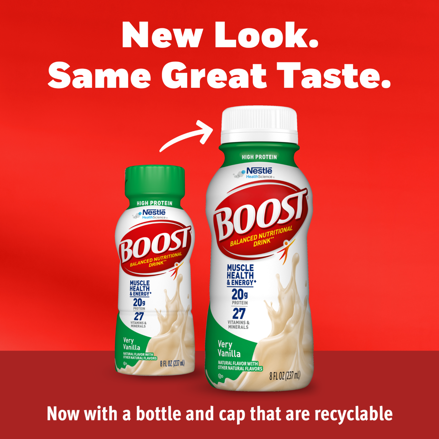 slide 3 of 7, Boost High Protein Balanced Very Vanilla Balanced Nutritional Drink 12 - 8 fl oz Bottles, 12 ct