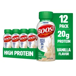 Boost High Protein Balanced Very Vanilla Balanced Nutritional Drink 12 - 8 fl oz Bottles