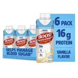 Boost Glucose Control Very Vanilla Balanced Nutritional Drink 6 - 8 fl oz Cartons
