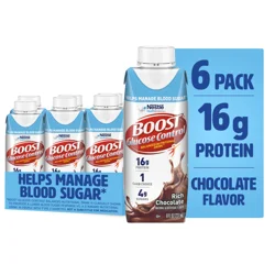 Boost Glucose Control Rich Chocolate Balanced Nutritional Drink 6 - 8 fl oz Cartons