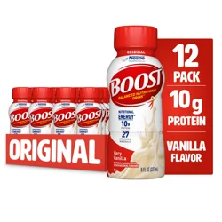 Boost Original Very Vanilla Balanced Nutritional Drink 12 - 8 fl oz Bottles
