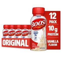 Boost Original Very Vanilla Balanced Nutritional Drink 12 - 8 fl oz Bottles