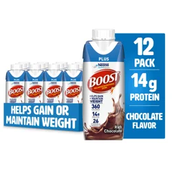 Boost Plus Nutritional Drink, Rich Chocolate- 12 oz