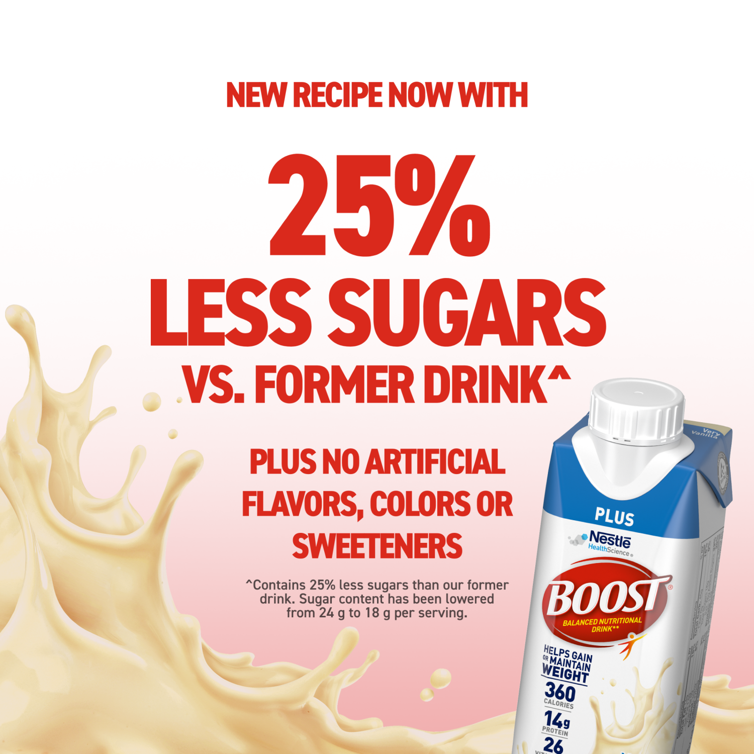 slide 6 of 8, Boost Plus Very Vanilla Balanced Nutritional Drink 6 - 8 fl oz Bottles, 6 ct