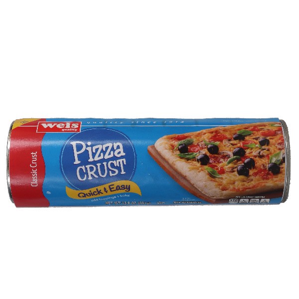 slide 1 of 1, Weis Quality Quick and Easy Pizza Crust, 13.8 oz