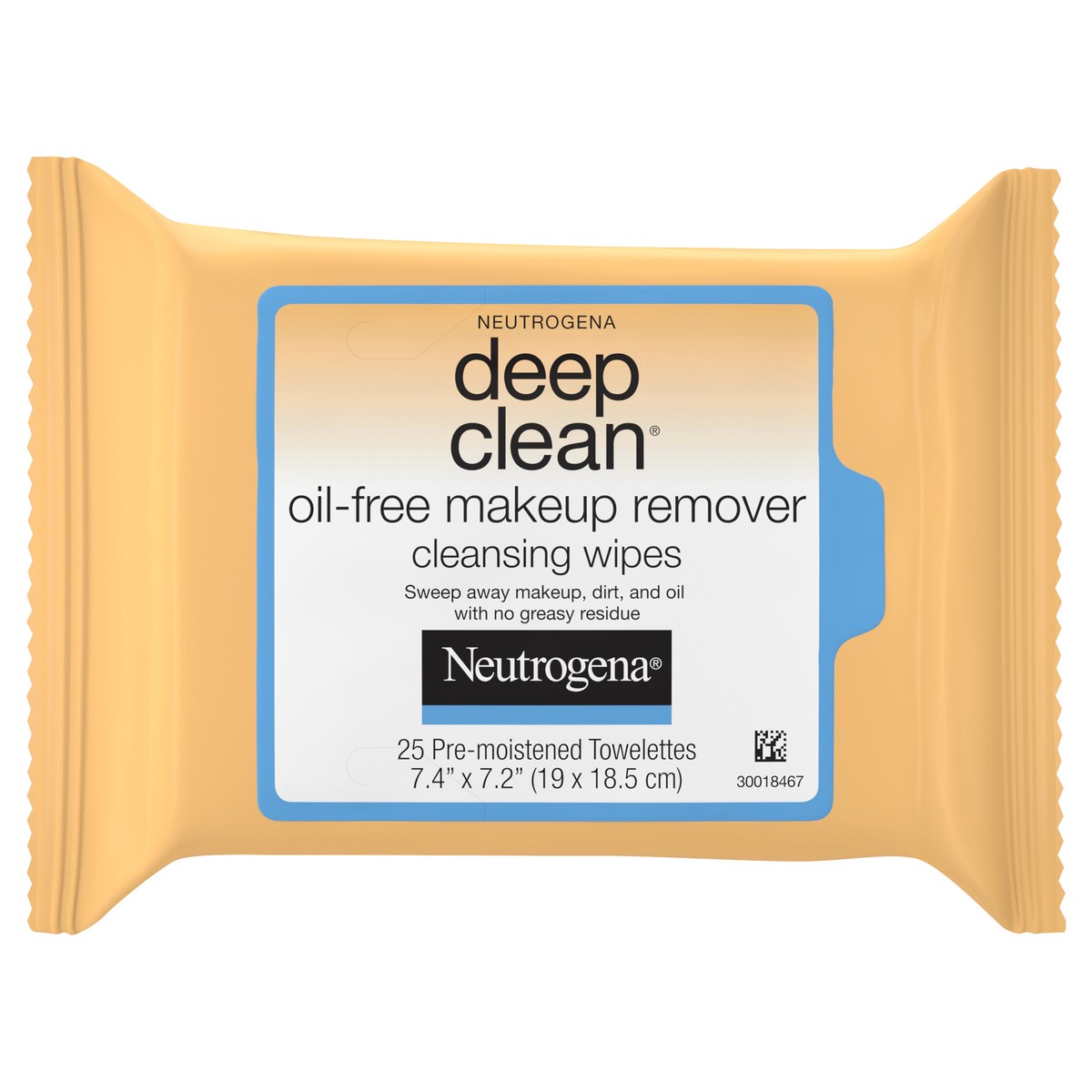slide 1 of 9, Neutrogena Deep Clean Oil-Free Makeup Remover Cleansing Face Wipes, Daily Cleansing Towelettes to Remove Dirt, Oil, and Makeup, 25 ct, 25 ct
