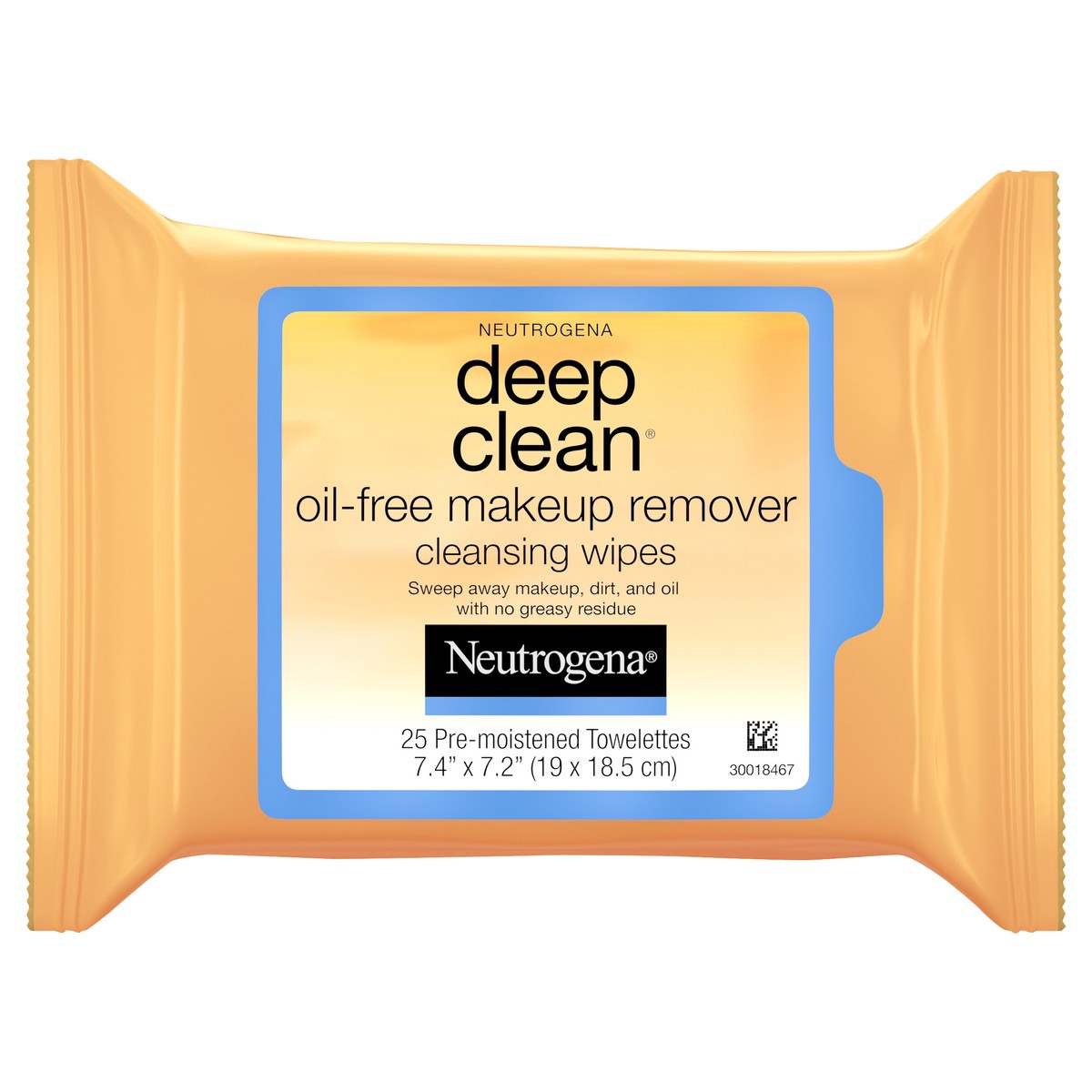 slide 5 of 9, Neutrogena Deep Clean Oil-Free Makeup Remover Cleansing Face Wipes, Daily Cleansing Towelettes to Remove Dirt, Oil, and Makeup, 25 ct, 25 ct
