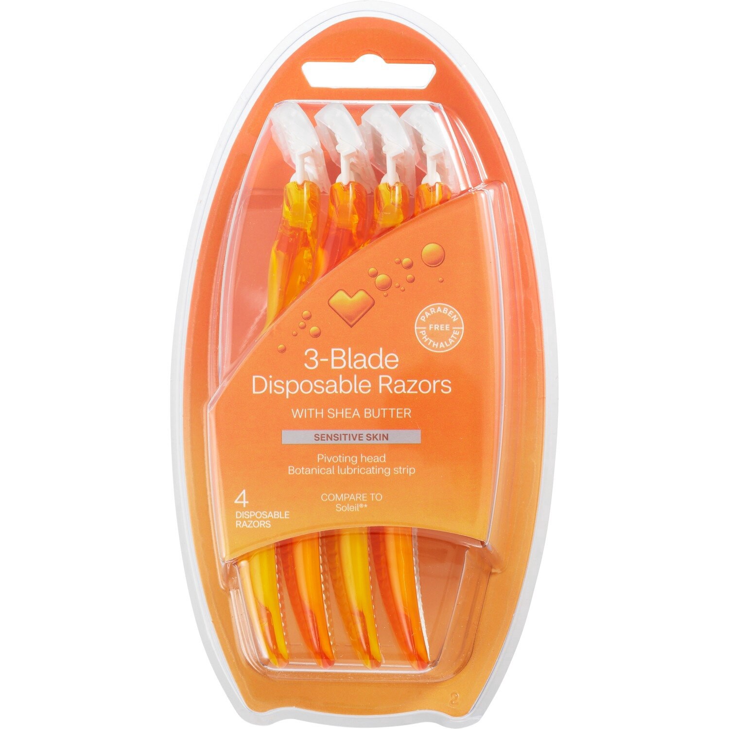 slide 1 of 1, Beauty 360 Cvs Beauty 3-Blade Women's Disposable Razors, 4Ct, 1 ct