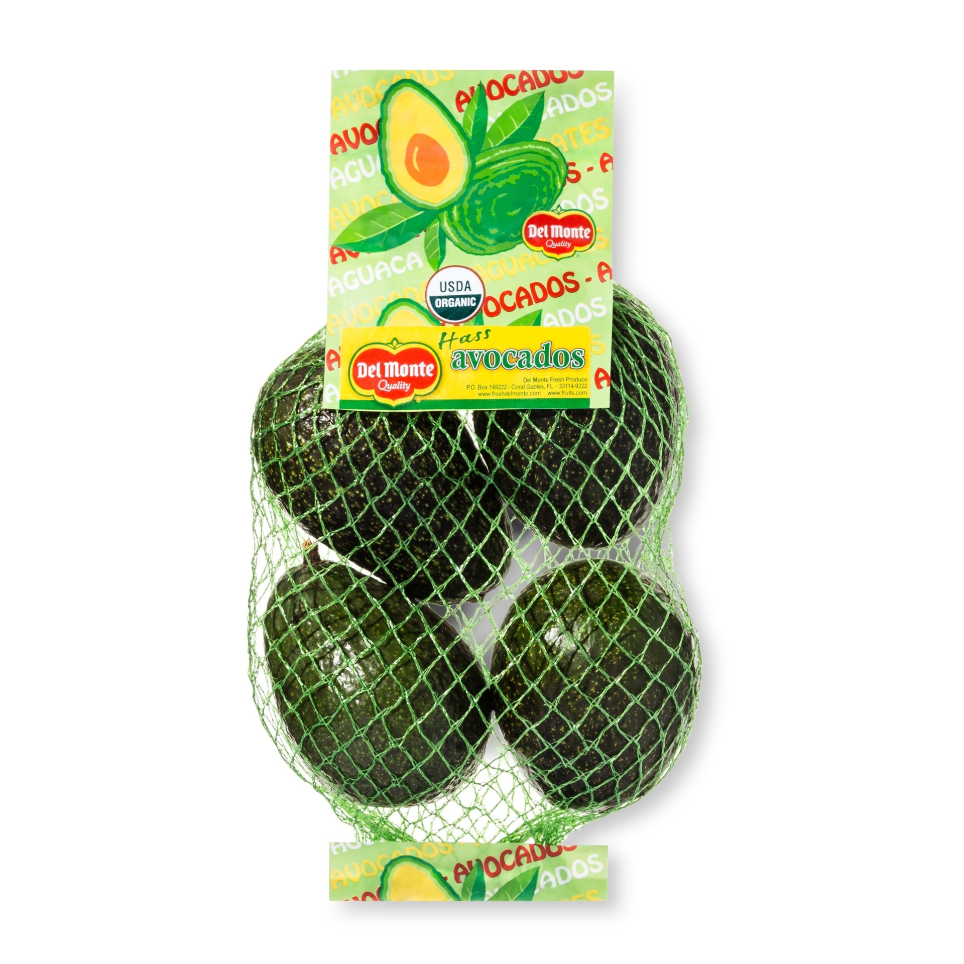 slide 1 of 2, Organic Avocados, 4 ct