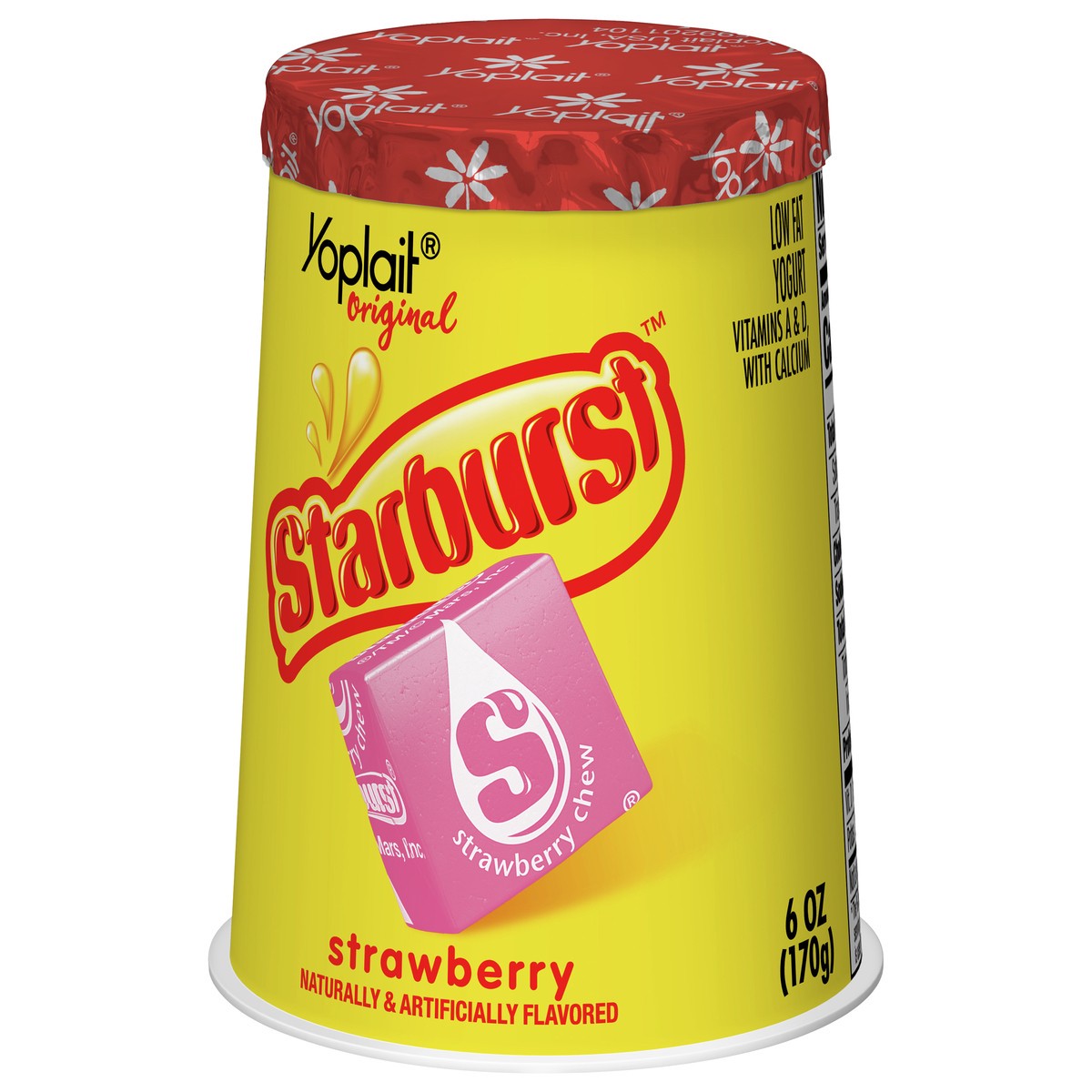 slide 3 of 9, Yoplait Original Yogurt, Low Fat Yogurt, Starburst Strawberry, 6 oz, 6 oz