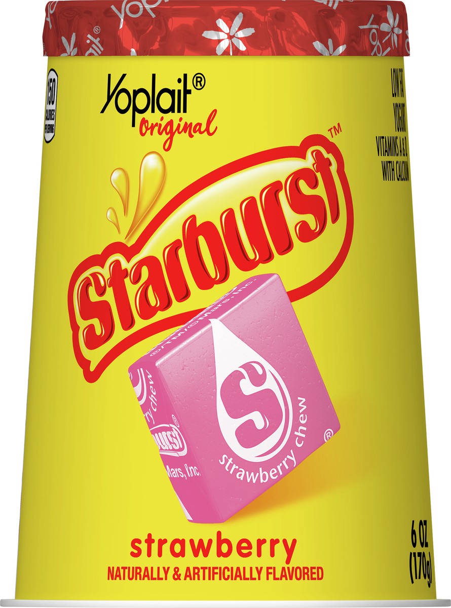 slide 6 of 9, Yoplait Original Yogurt, Low Fat Yogurt, Starburst Strawberry, 6 oz, 6 oz