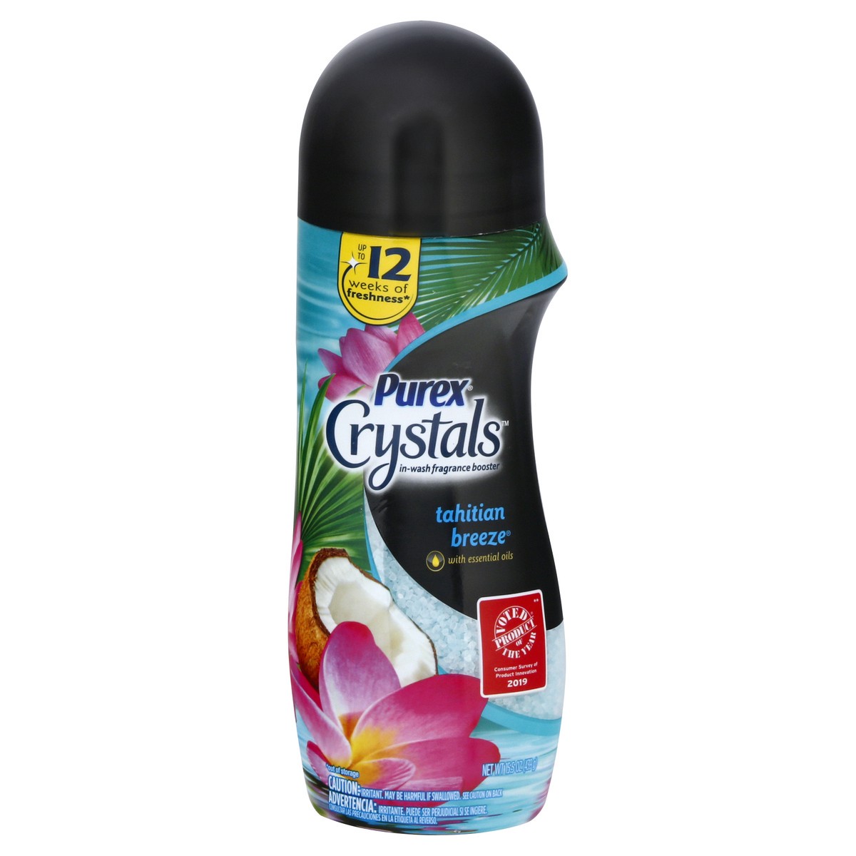 slide 12 of 12, Purex Crystals In-Wash Tahitian Breeze Fragrance Booster 15.5 oz, 15.5 oz