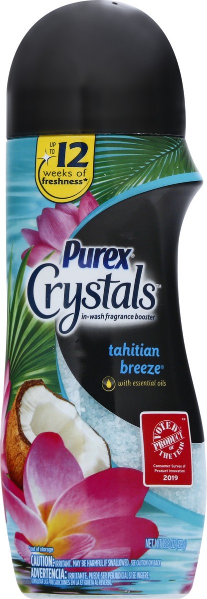 slide 1 of 12, Purex Crystals In-Wash Tahitian Breeze Fragrance Booster 15.5 oz, 15.5 oz