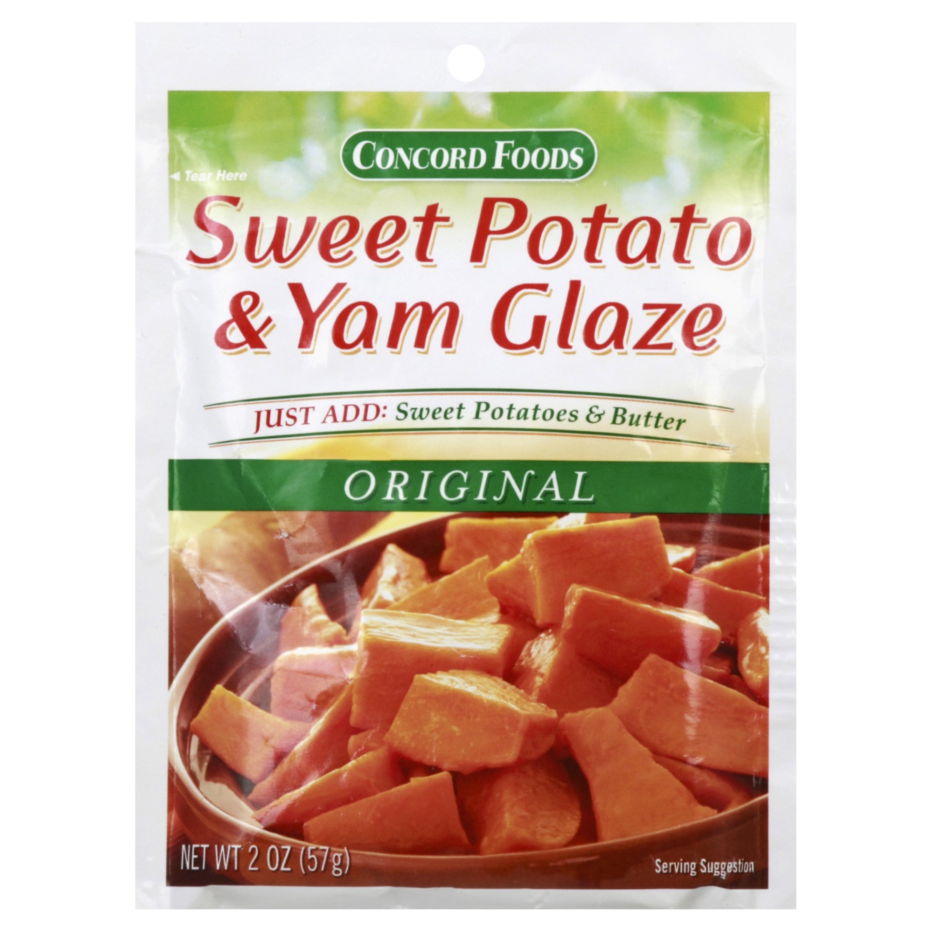 slide 1 of 1, Concord Foods Sweet Potato & Yam Glaze Mix, 2 oz